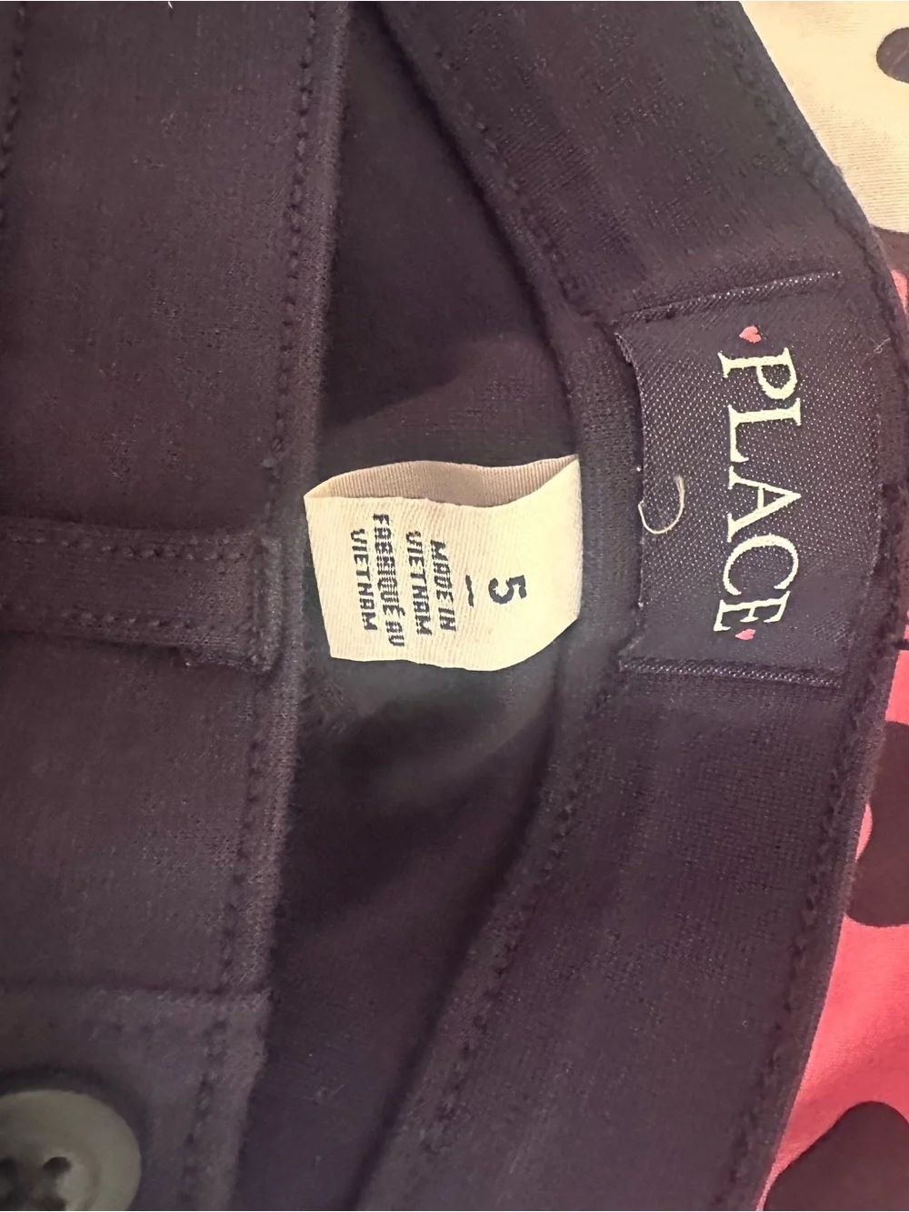 The Children's Place Black & Khaki Stretch Kids Pants